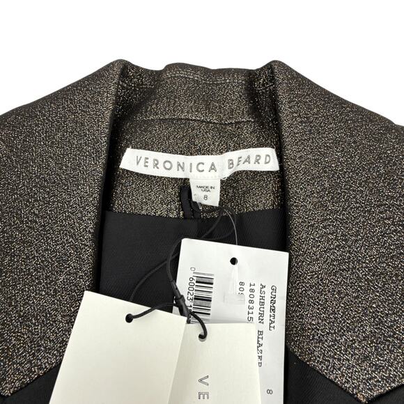 VERONICA BEARD Ashburn Dickey Jacket Blazer in Bronze 8|M - Picture 4 of 11